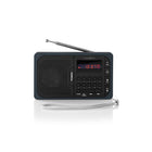 FM radio zwart grijs met USB microSD