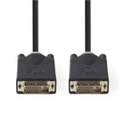 DVI kabel DVI-D 24+1 2 meter antraciet