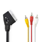 Scart kabel 1m zwart