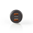 Nedis CCQC600ABK Car Charger 3.0 A 2x USB (QC 3.0) Black