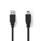USB 2.0 kabel A Male naar Mini-B Male 1m zwart