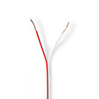 Nedis CAGW0500WT1000 Speaker Cable 2x 0.50 mm² 100 m Foil Packaging White