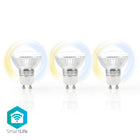 Nedis Wifilw30Crgu10 Wi-Fi Smart LED Lamp Warm to Cool White GU10 3-Pack