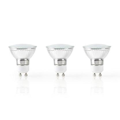 Nedis Wifilw30Crgu10 Wi-Fi Smart Led-Lamp Warm Tot Koel Wit Gu10 3-Pack