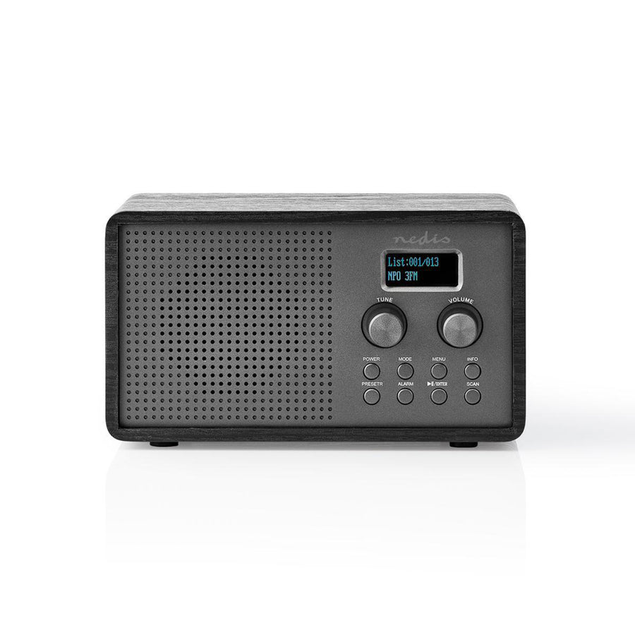 Nedis Rddb5110Bk Dab+ Radio 4,5 W Fm Klok & Wekkerfunctie Zwart