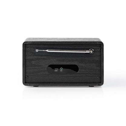 Nedis Rddb5110Bk Dab+ Radio 4,5 W Fm Klok & Wekkerfunctie Zwart