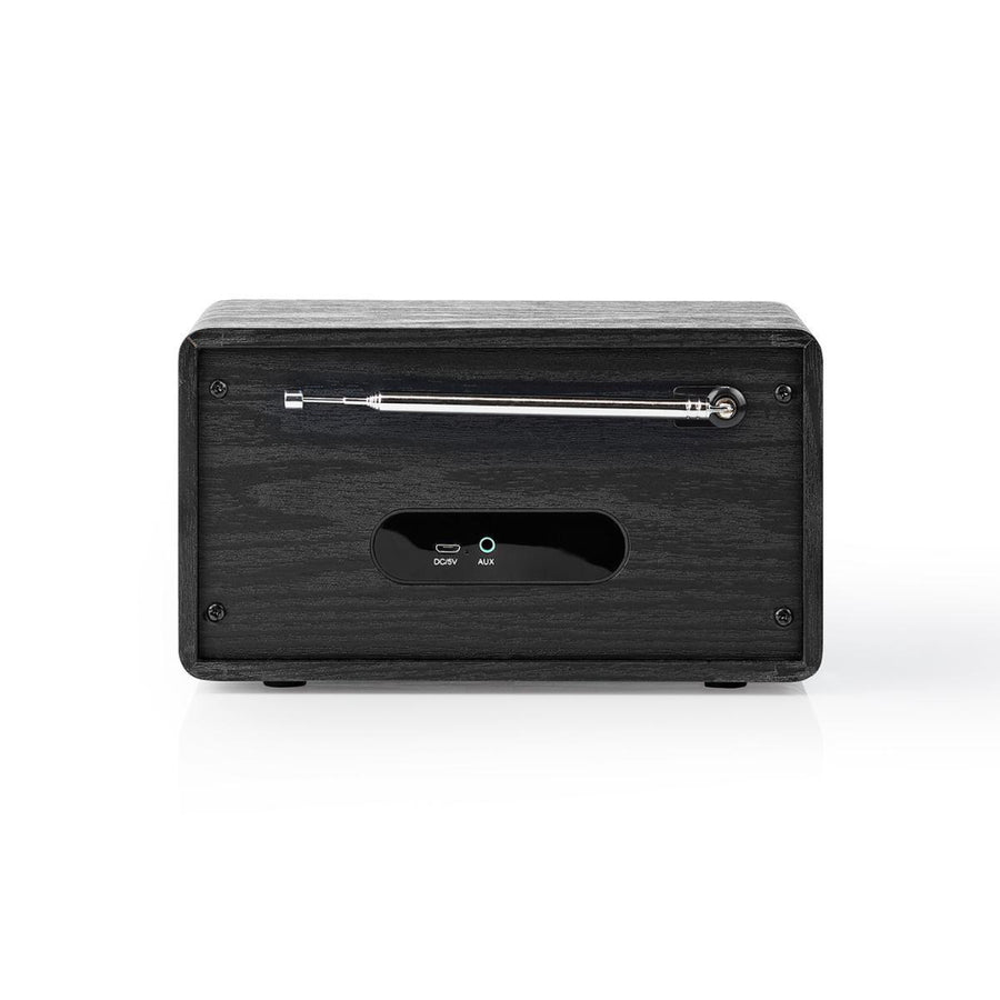 Nedis Rddb5110Bk Dab+ Radio 4,5 W Fm Klok & Wekkerfunctie Zwart