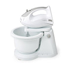 Handmixer 200W 5 snelheden met draaikom grijs wit