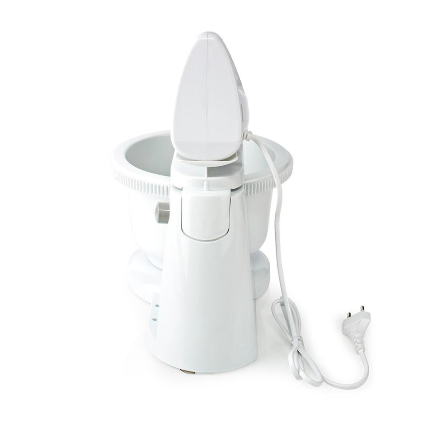 Nedis Kahm110Cwt Handmixer 200 W 5-Snelheden Turbo-Functie Draaikom / 2 Deeghaken / 2 Kloppers Grijs / Wit