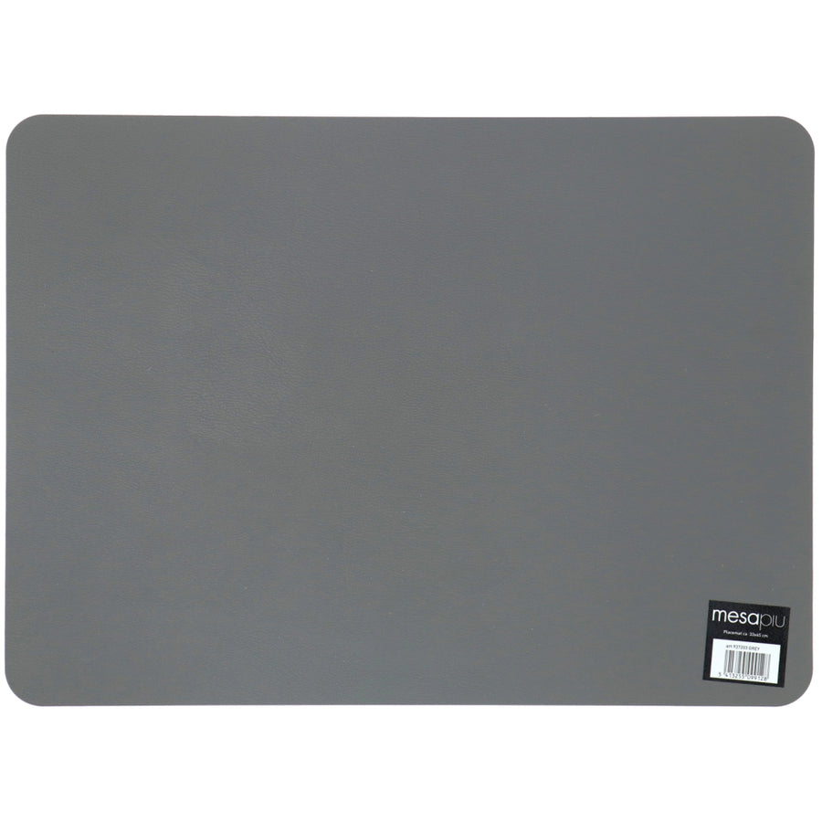 Mesapiu Placemat Lederlook Grey 45X33 Cm