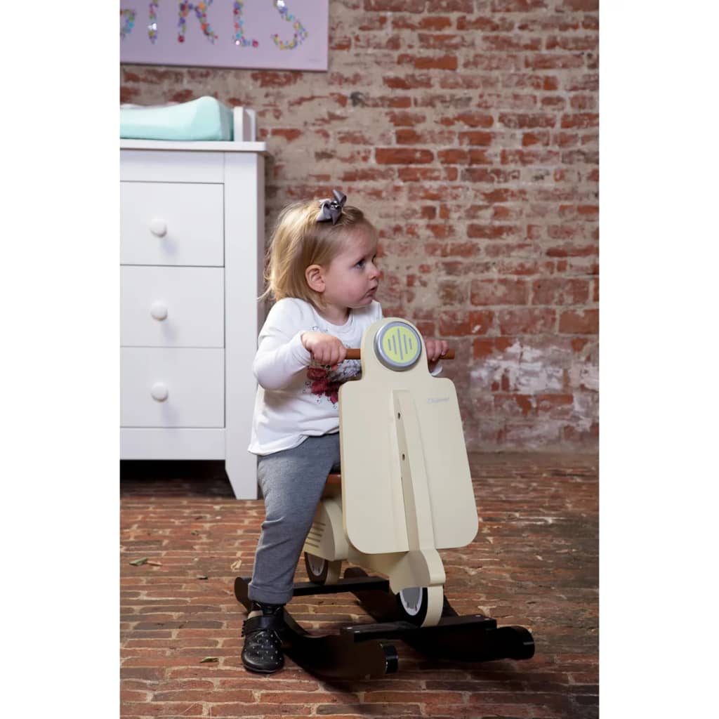 Childhome Hobbelscooter En Zwart Beige
