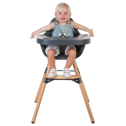 Childhome Kinderstoel 2-In-1 Evolu 2 Antraciet
