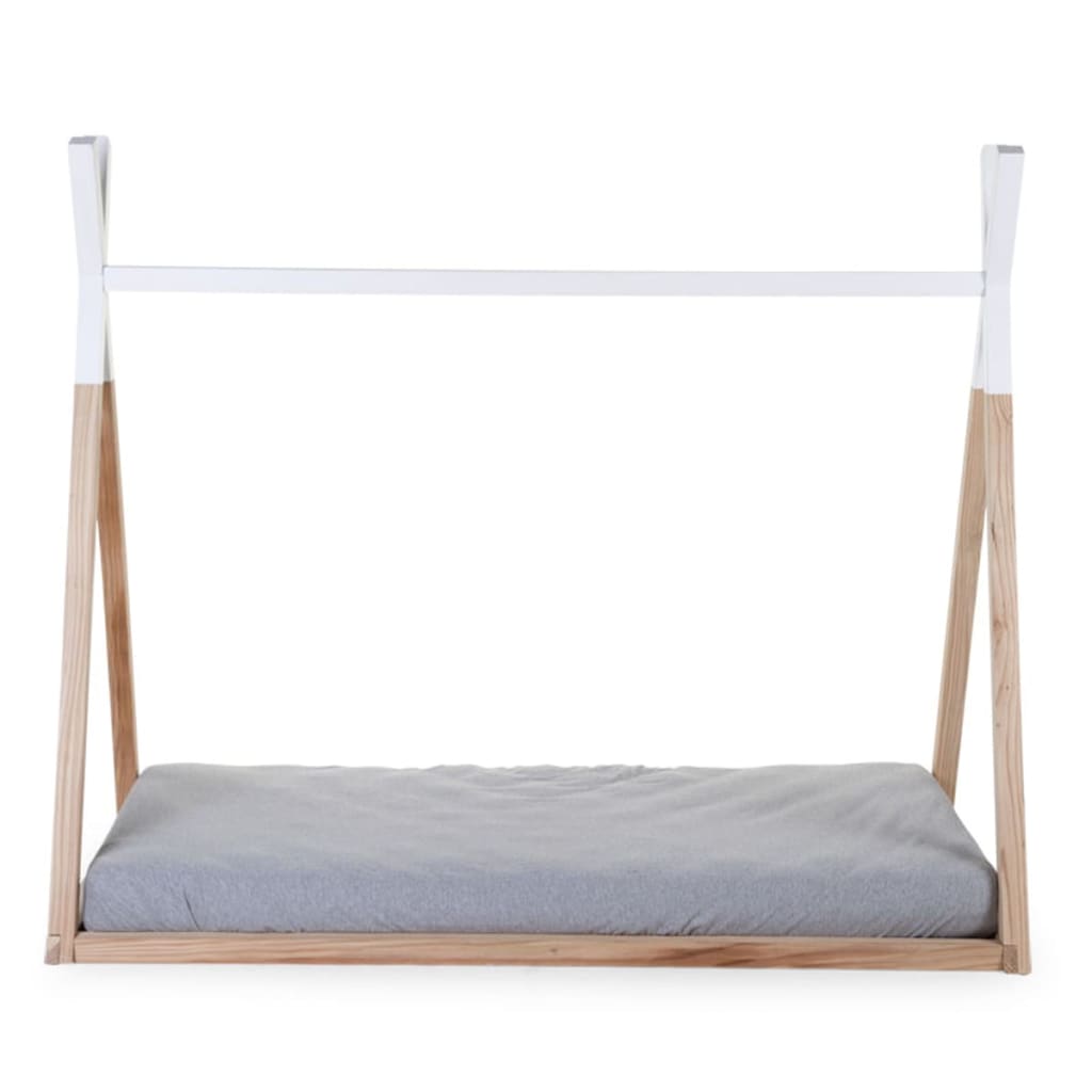 Childhome Tipi Bedframe 70X140 Cm Hout Naturel En Wit