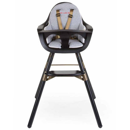 Childhome Kinderstoelkussen Evolu Goudkleurige Stippen Wit en goud