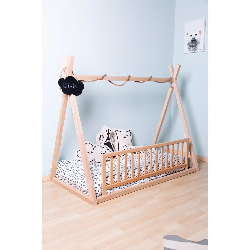 Childhome Tipi Bedframe 70X140 Cm Hout Naturel 70 x 140cm