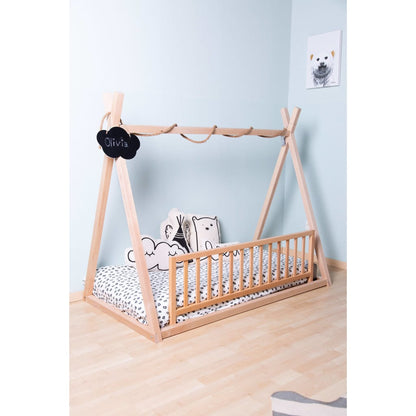 Childhome Tipi Bedframe 70X140 Cm Hout Naturel 70 x 140cm