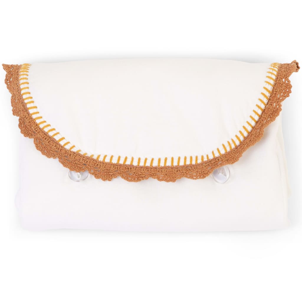 Childhome Aankleedkussen Angel Jersey Gehaakt Ecru