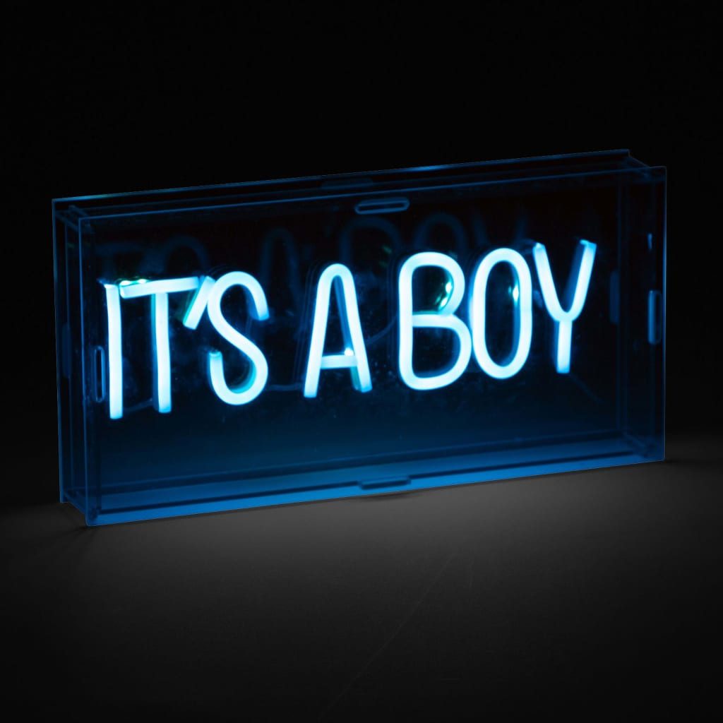 Childhome Neonlichtbak It's A Boy Blauw