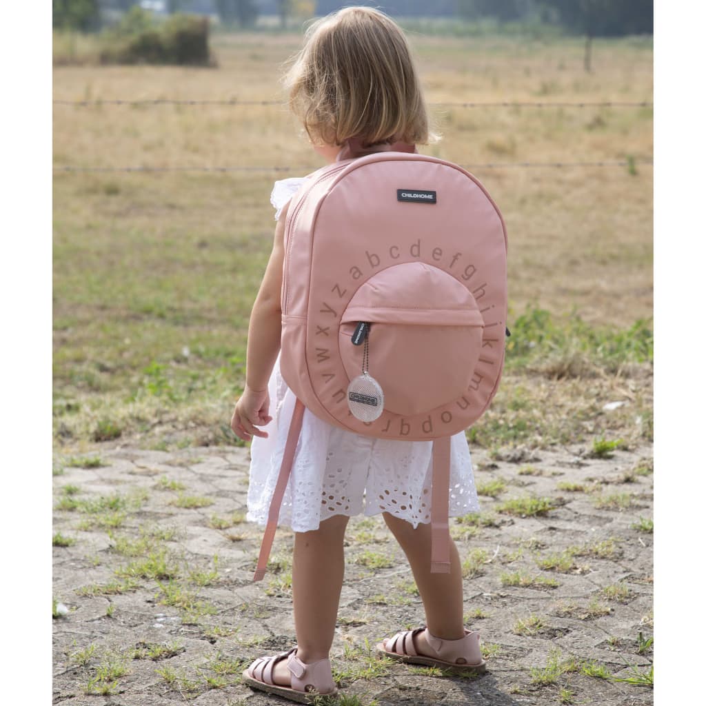 Childhome Kinderrugzak Abc Roze En Koperkleurig pink and copper