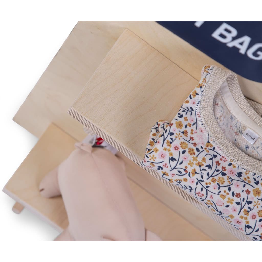 Childhome Wandbord Met Schappen 92X65X15 Cm Naturel