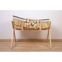 Childhome Mozesmand Raffia Met Matras En Hoes Marineblauw