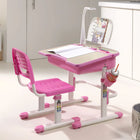 Vipack Kinderbureau Verstelbaar Comfortline 301 Met Stoel En Wit Roze