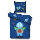 Vipack Dekbedovertrekset Astronaut 95X85 Cm Katoen Blauw