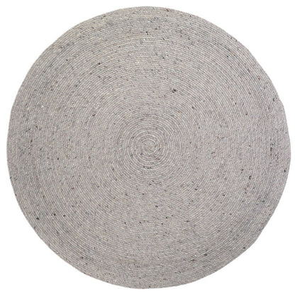 Vloerkleed rond wol katoen Ø120 cm mango