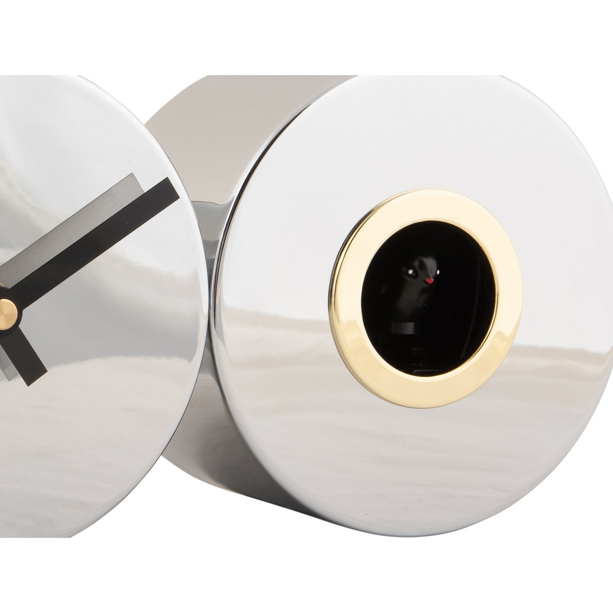 Wandklok Duo Koekoek Verguld