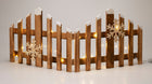 Christmas Fence 76cm - With LED Lighting - Wood