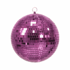 Kersthanger discobal 25x25x25 cm roze foam