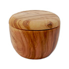 Scheerpot olijfhout 9 cm