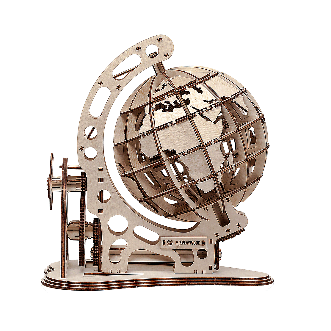 Mr. Playwood 3D Wooden Puzzle Globe, 10202, 34.5x24x37.5cm.