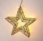 Kerstster verlicht 38 cm extra warm wit