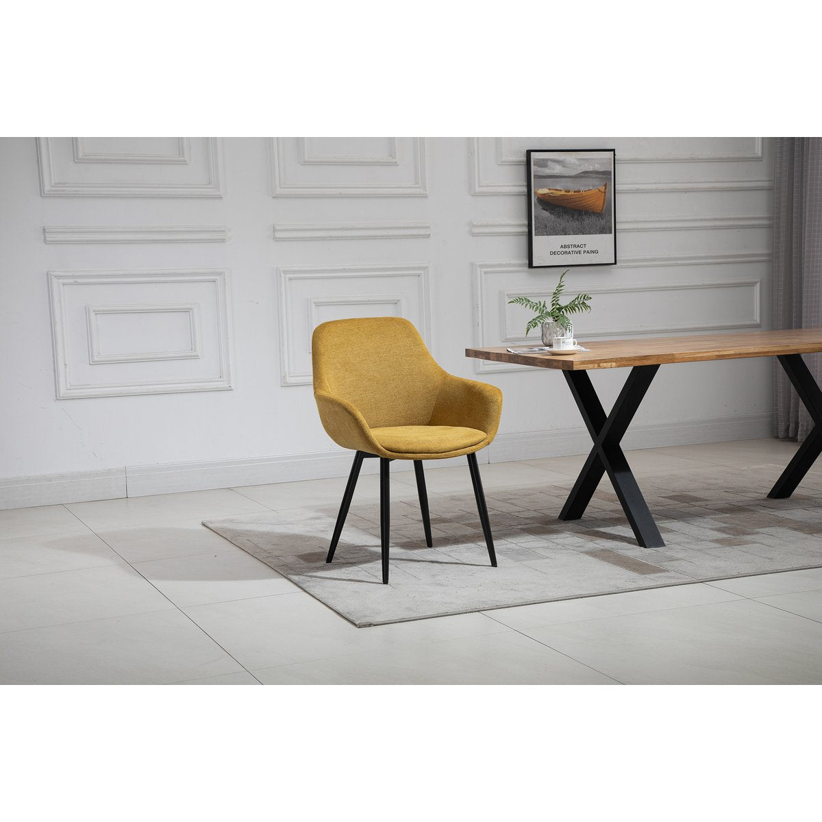Eettafel set 160x90 cm massief acaciahout