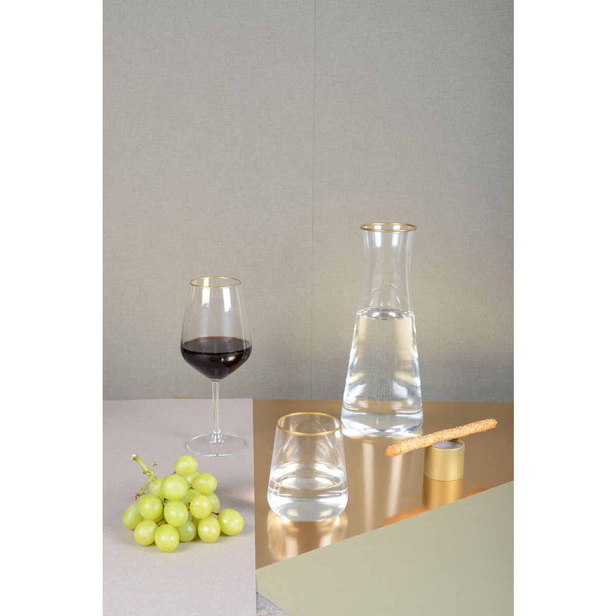 Carafe mat gold h28cm