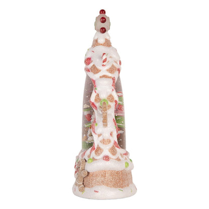 Kerstdecoratie met LED-verlichting en muziek Taart 14x8x24 cm / 3xAAA Wit Kunststof