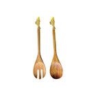 Golden fish salad servers