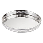 Dienblad rond 30 cm verzilverd