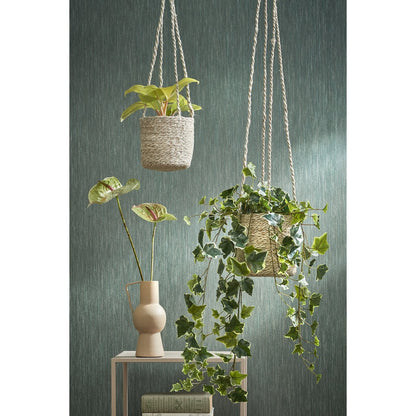 Kunst hangplant Ivy groen 86 cm polyester