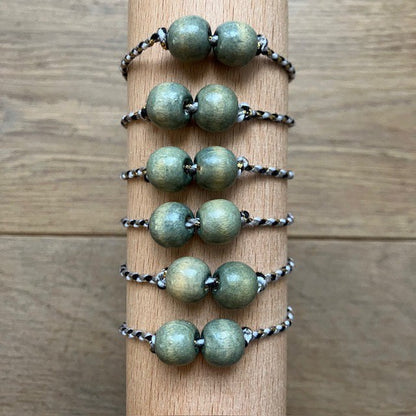 Luna Leena Armband Grijs Gerecyclede Kettingen Uit Nepal