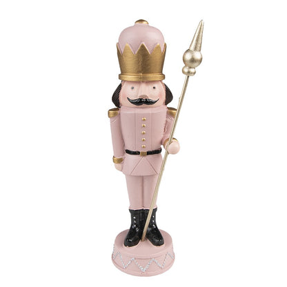 Kerstdecoratie Notenkraker 23 cm Roze Kunststof