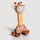 Hondenspeeltje giraffe 29.5 cm polyester TPR geel oranje