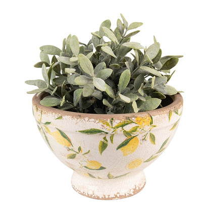 Bloempot Ø 21x14 cm Geel Keramiek Citroen Bloempot Binnen