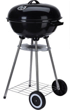 Houtskoolbarbecue 46 cm met wielen en deksel