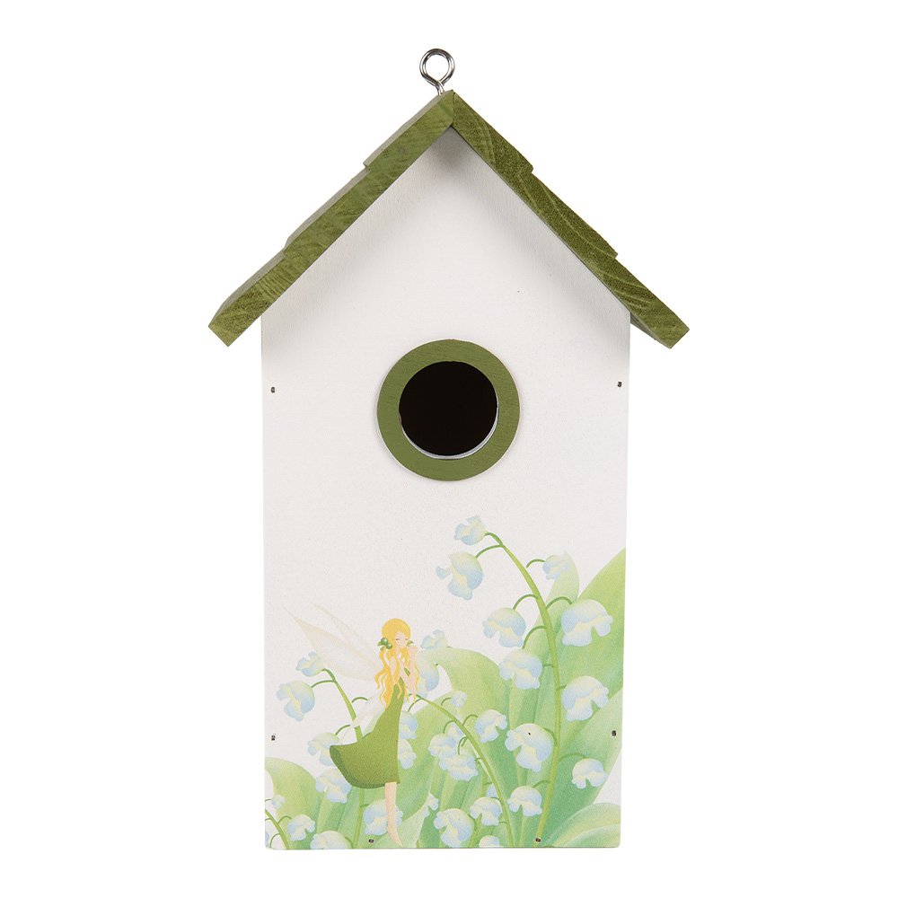 Vogelhuis 15x10x22 cm Wit Hout