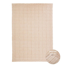 Babydeken 100x140 cm omkeerbaar terracotta katoen