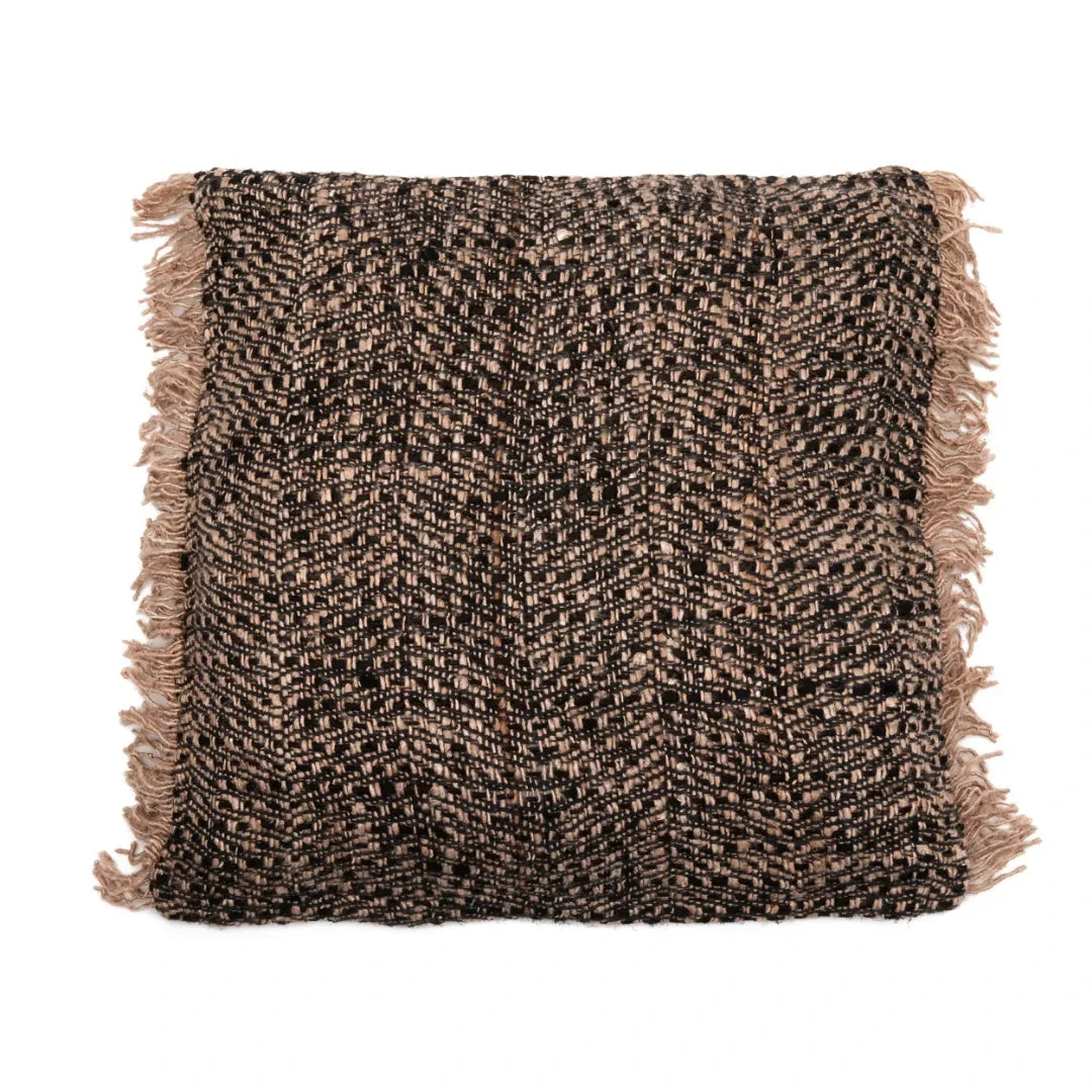 Oh My Gee Cushion Cover Black Copper 60x60 Boho Texture