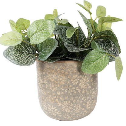 Flowerpot Ø 18x16 cm Grey Ceramic