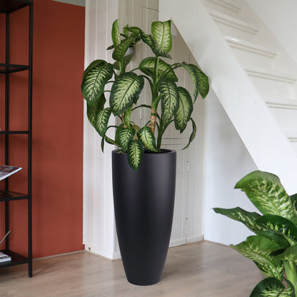 Plantenpot Kentucky black Ø47x100 cm polyester